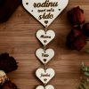 Drevené srdcia NAŠA RODINA