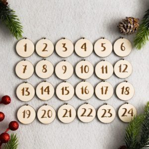 Drevené adventné čísla