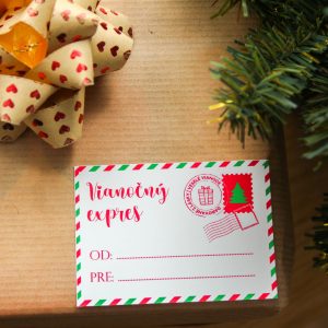 Vianočný expres KLASIK - nálepka na darček
