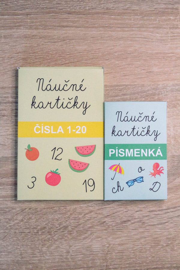 Set náučných kartičiek ČÍSLA a PÍSMENKÁ