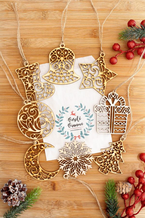 Sada vianočných ozdôb ORNAMENT (8 dielna)