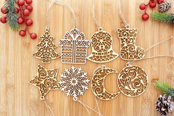 Sada vianočných ozdôb ORNAMENT (8 dielna) - Image 2